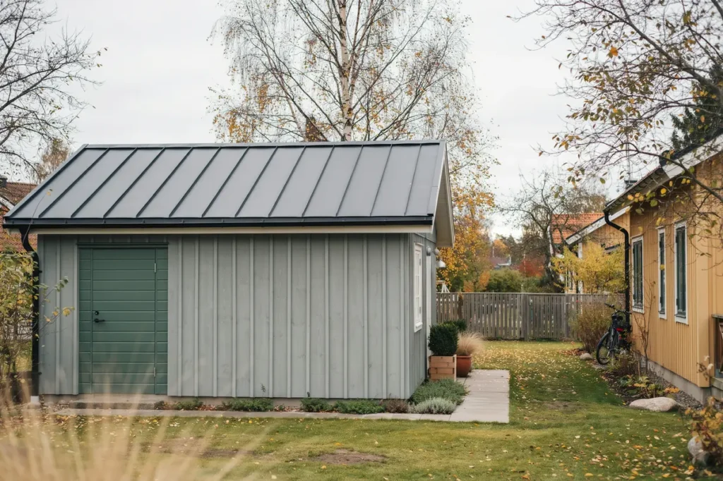 byte av garagetak med nytt pl ttak i arn nyk ping