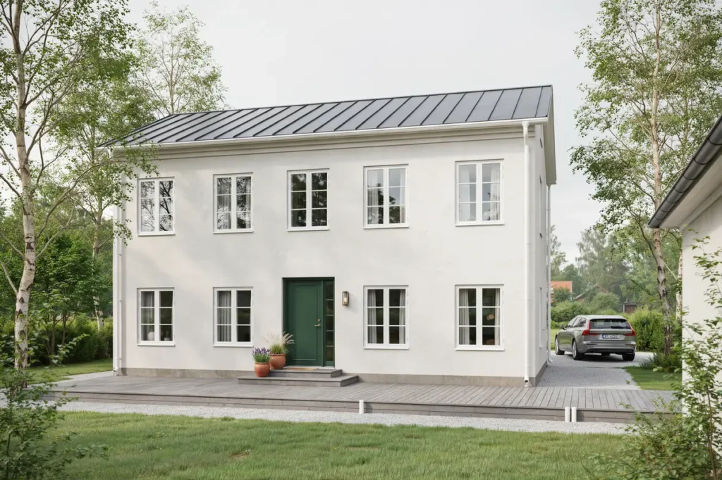 fasadrenovering och ny puts p villafasad i arn nyk ping